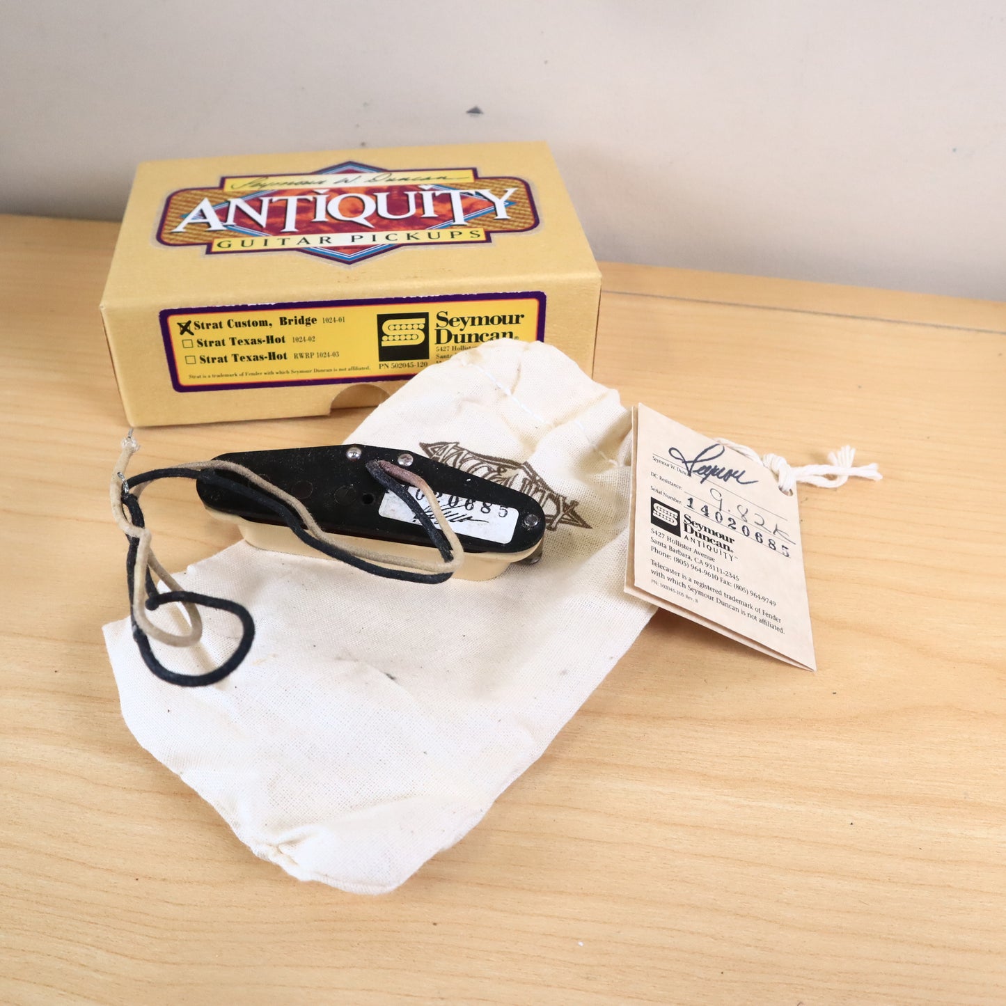 Seymour Duncan Antiquity Strat Custom Bridge Pickup Cream 9.82kOhms
