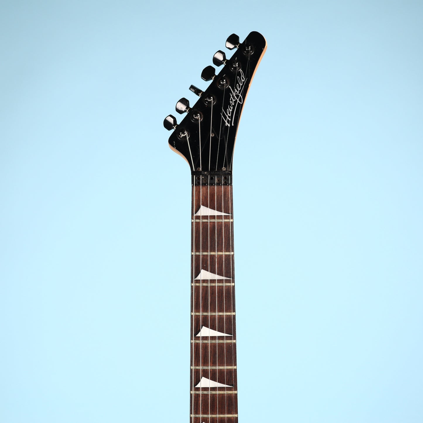 Heartfield Fender Talon Electric Guitar Black Chopped Headstock
