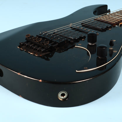Heartfield Fender Talon Electric Guitar Black Chopped Headstock