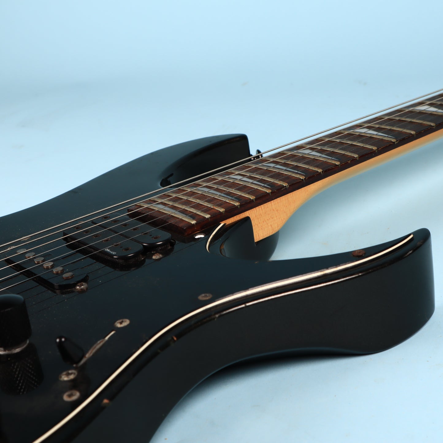 Heartfield Fender Talon Electric Guitar Black Chopped Headstock