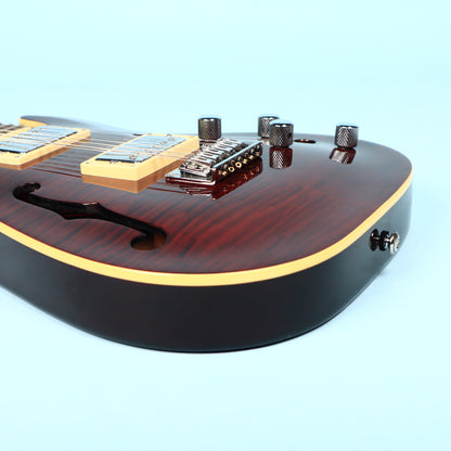 2005 Schecter CSH-12 12-String Semi-Hollow Guitar Crimson Red