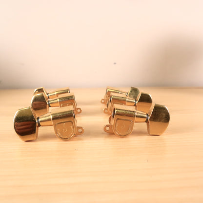 1970s 80s 3x3 Schaller West Germany Guitar Tuner Gold Finish