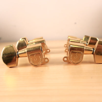 1970s 80s 3x3 Schaller West Germany Guitar Tuner Gold Finish
