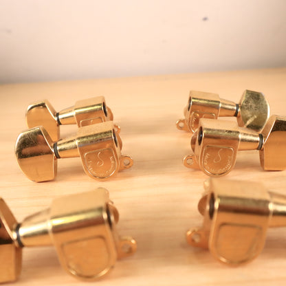 1970s 80s 3x3 Schaller West Germany Guitar Tuner Gold Finish