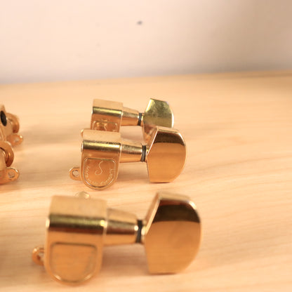 1970s 80s 3x3 Schaller West Germany Guitar Tuner Gold Finish