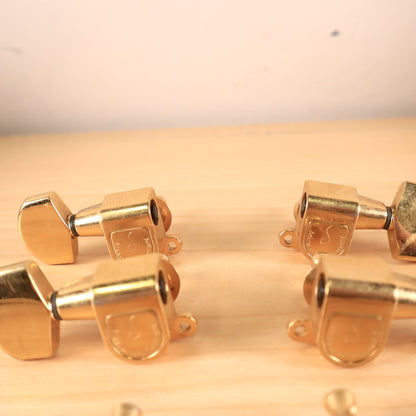 1970s 80s 3x3 Schaller West Germany Guitar Tuner Gold Finish