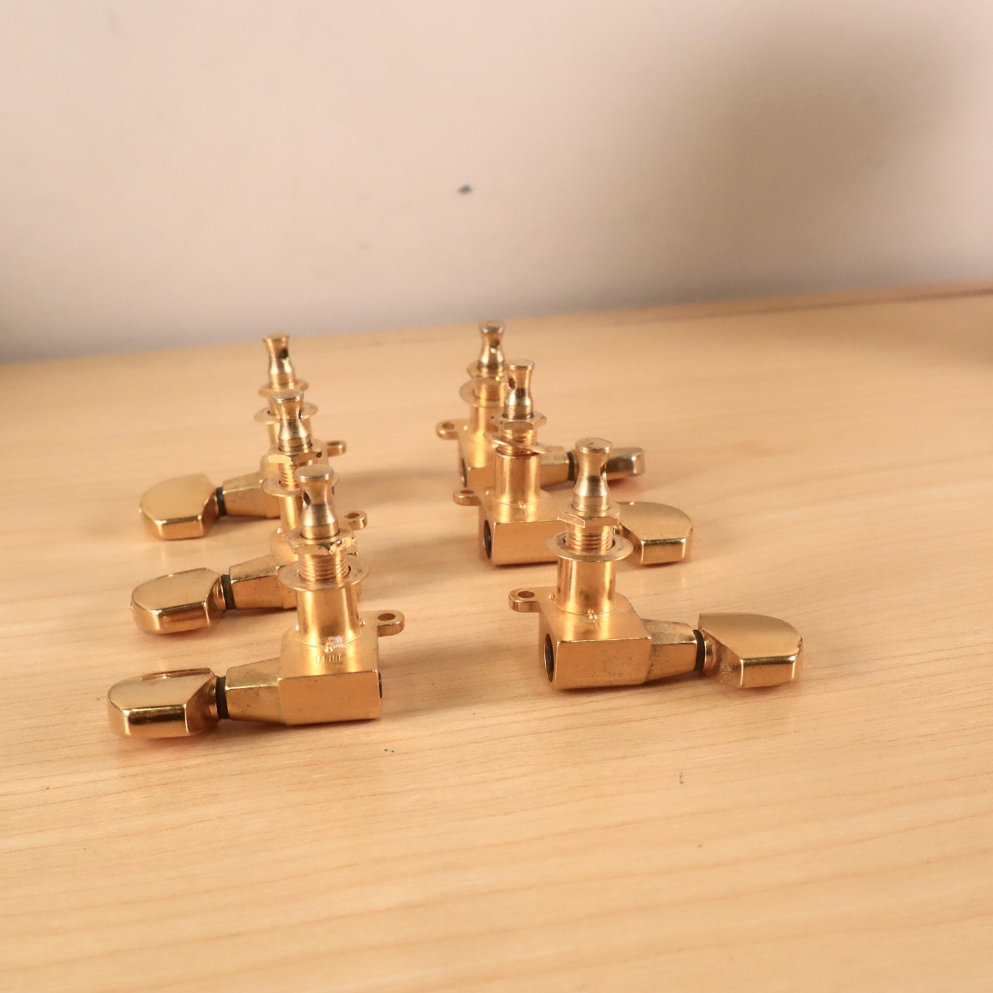 1970s 80s 3x3 Schaller West Germany Guitar Tuner Gold Finish