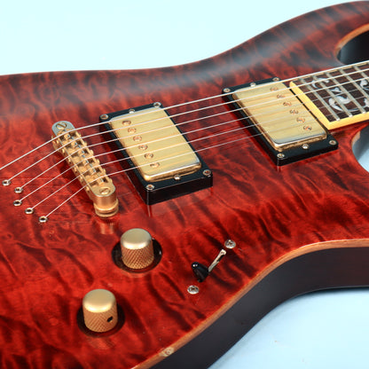 2003 Schecter C-1 Classic Diamond Vine Inlays Antique Amber