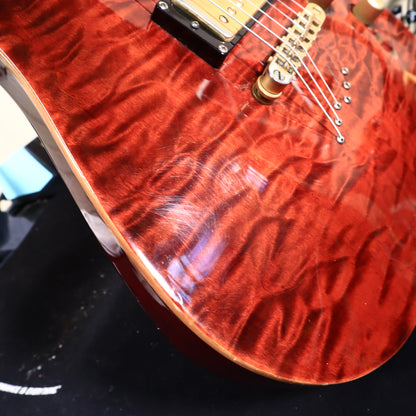2003 Schecter C-1 Classic Diamond Vine Inlays Antique Amber