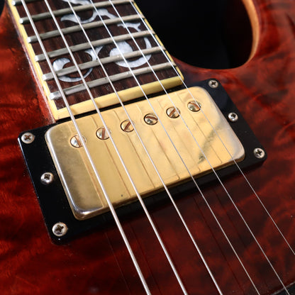 2003 Schecter C-1 Classic Diamond Vine Inlays Antique Amber