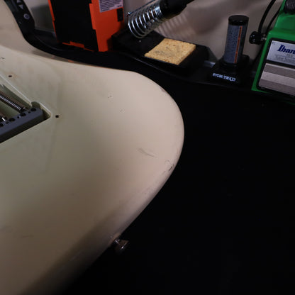 1986 Squier White Japan Stratocaster Electric Guitar