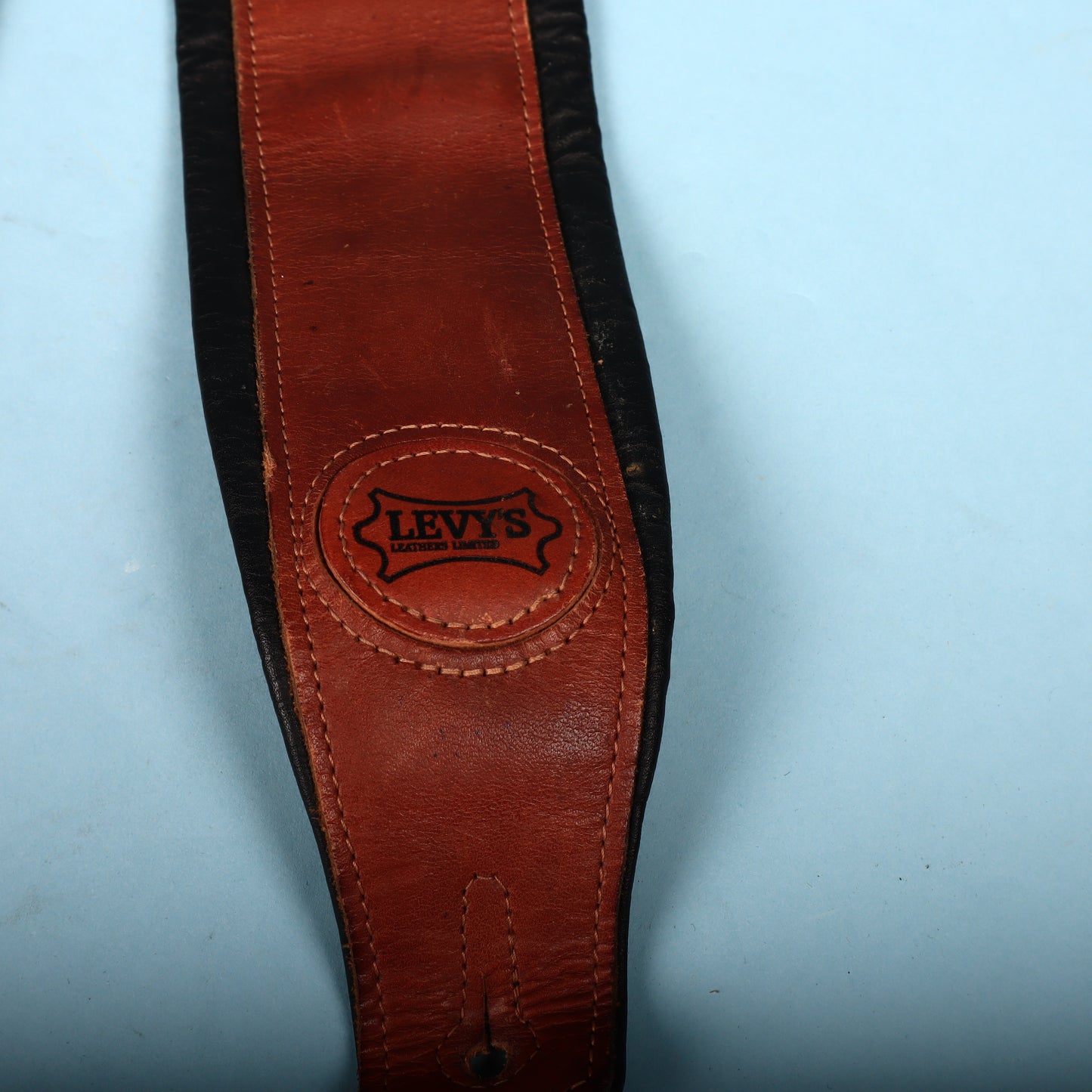 Levy's MSS1Z Leather Bass Guitar Padded Strap