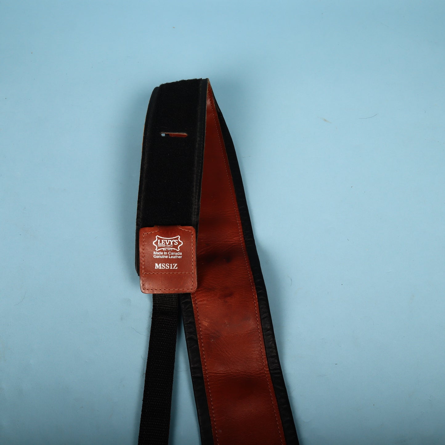 Levy's MSS1Z Leather Bass Guitar Padded Strap