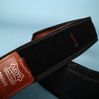 Levy's MSS1Z Leather Bass Guitar Padded Strap