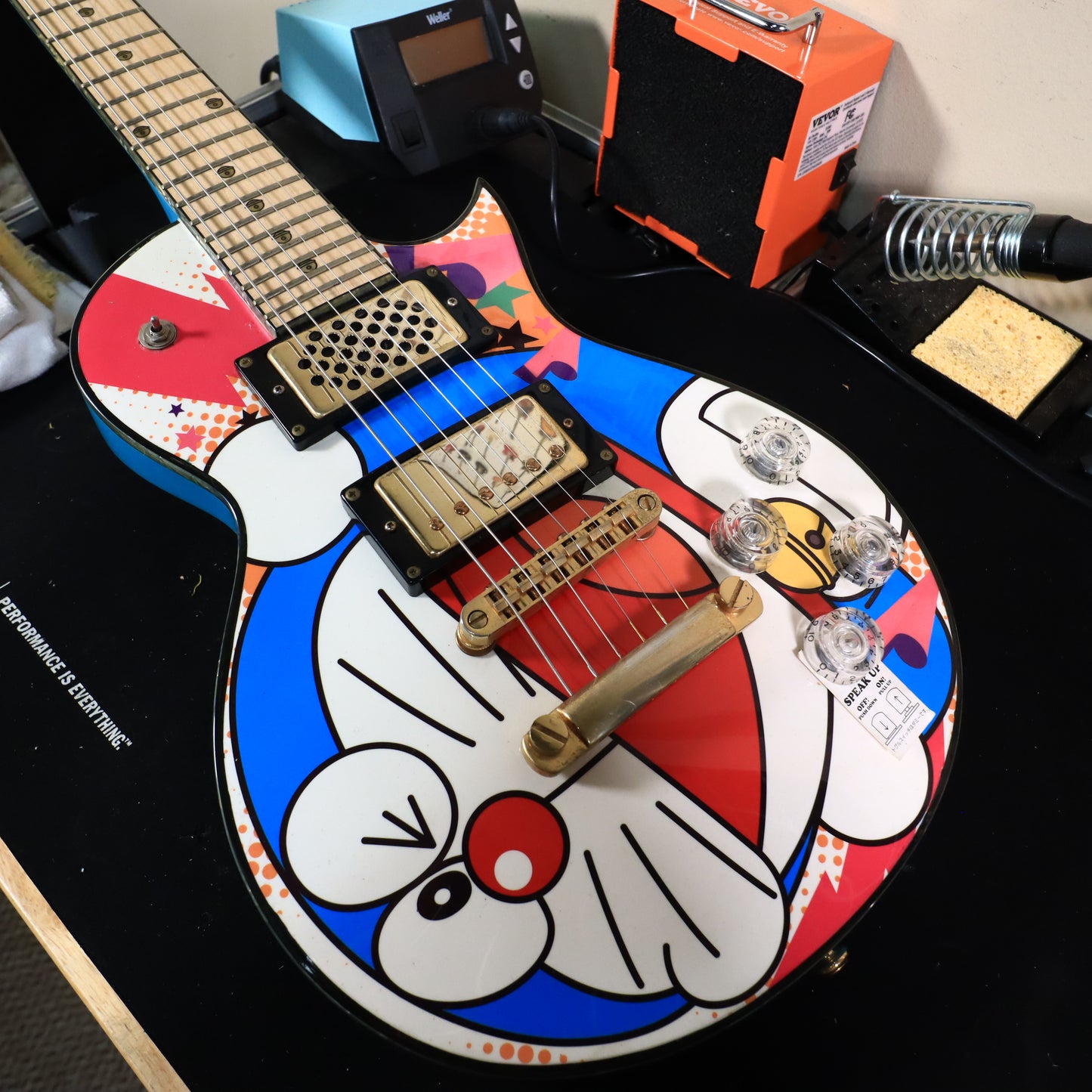Doraemon by ESP Japan 80th Anniversary Solid Body Blue