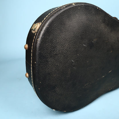Vintage 60s/70s Gibson Les Paul Hard Shell Case Black Exterior Purple Interior