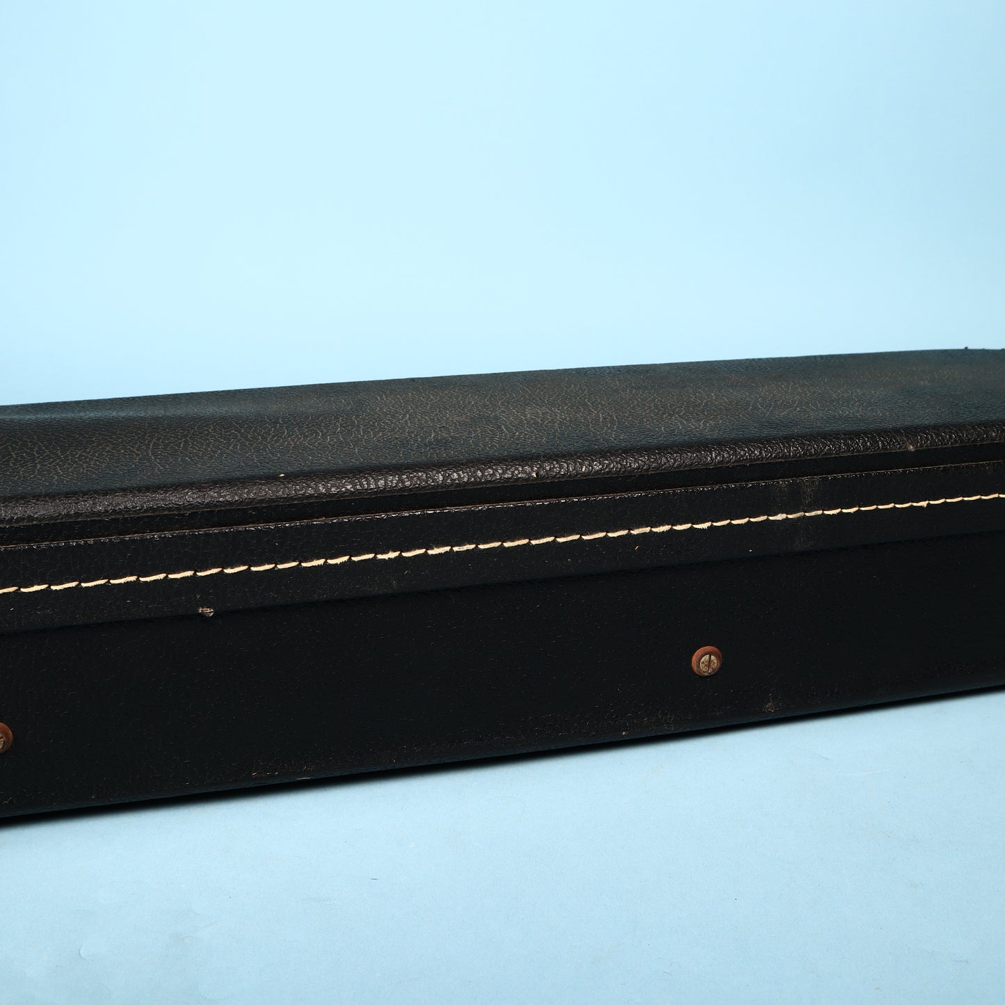 Vintage 60s/70s Gibson Les Paul Hard Shell Case Black Exterior Purple Interior