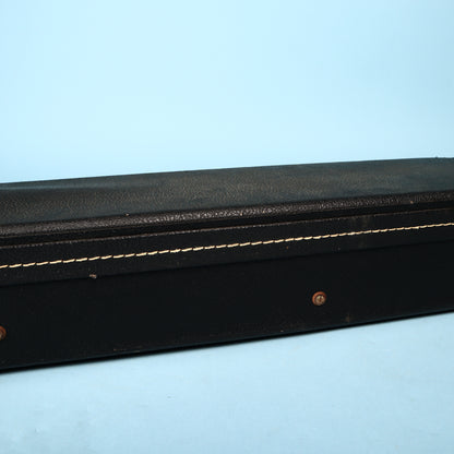 Vintage 60s/70s Gibson Les Paul Hard Shell Case Black Exterior Purple Interior