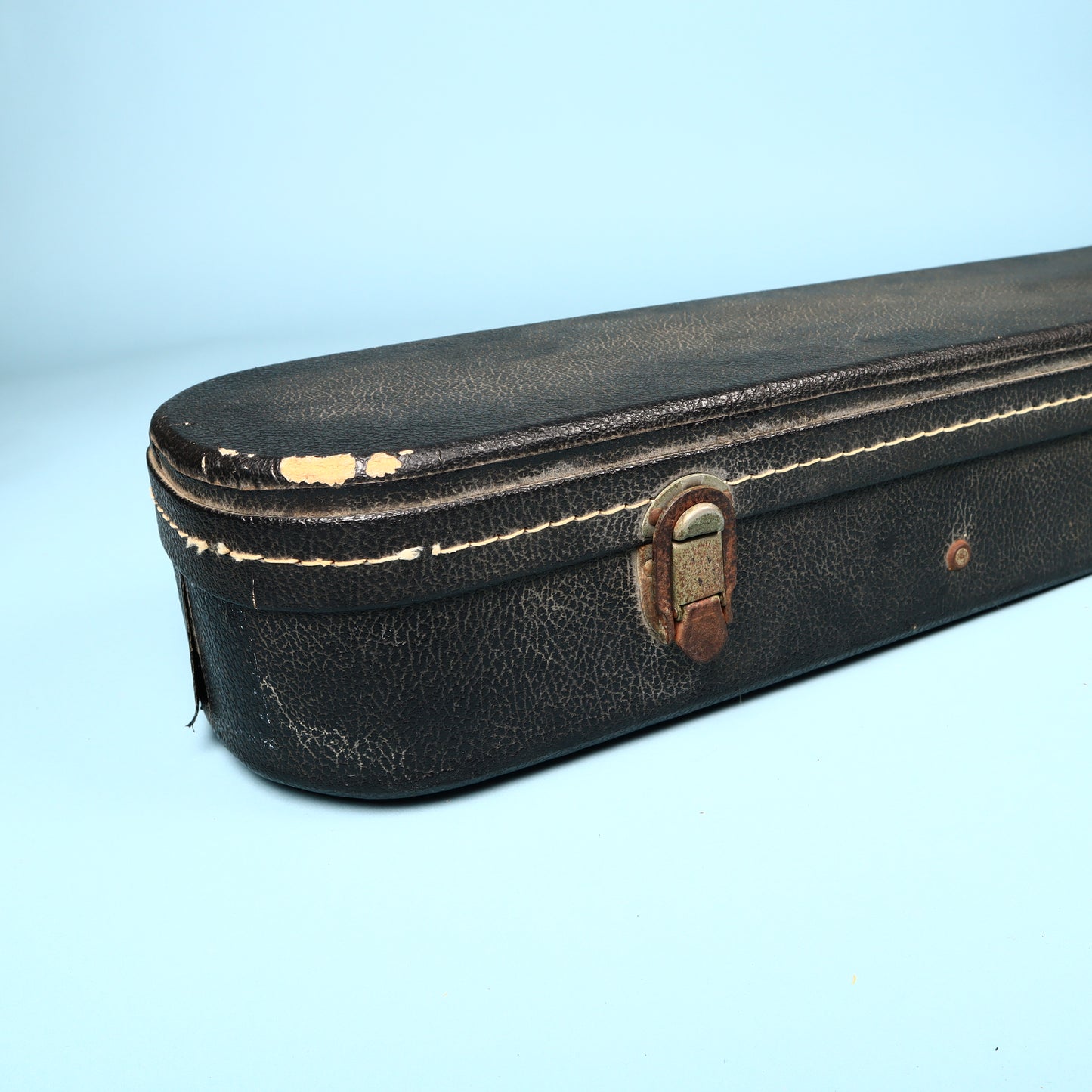 Vintage 60s/70s Gibson Les Paul Hard Shell Case Black Exterior Purple Interior
