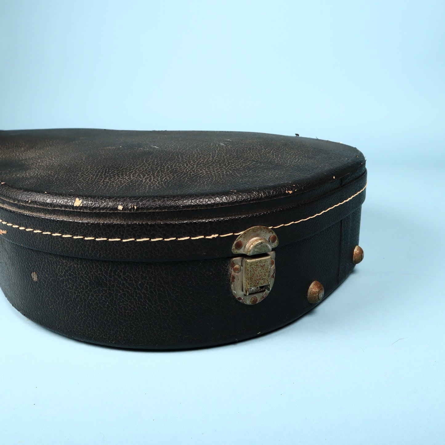 Vintage 60s/70s Gibson Les Paul Hard Shell Case Black Exterior Purple Interior