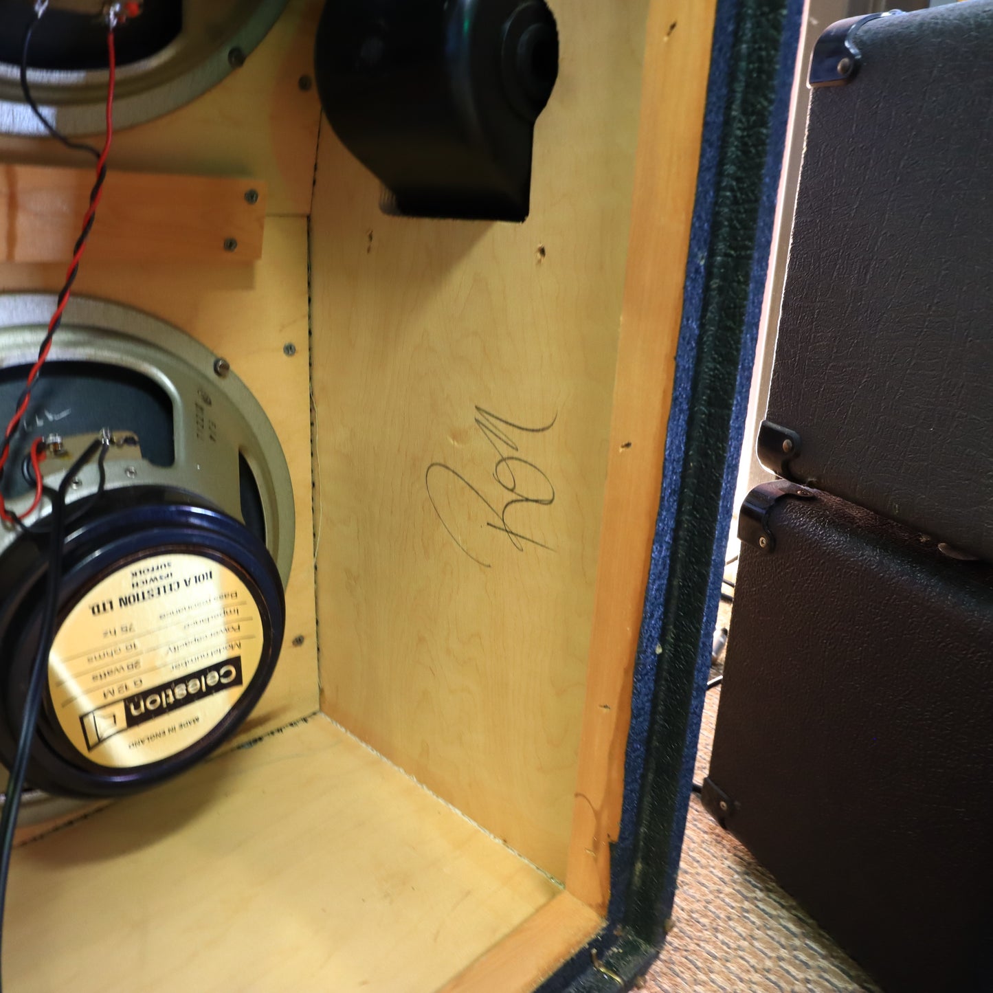 Vintage Marshall 4x12 1970s Rola Cabinet Slant Cab England