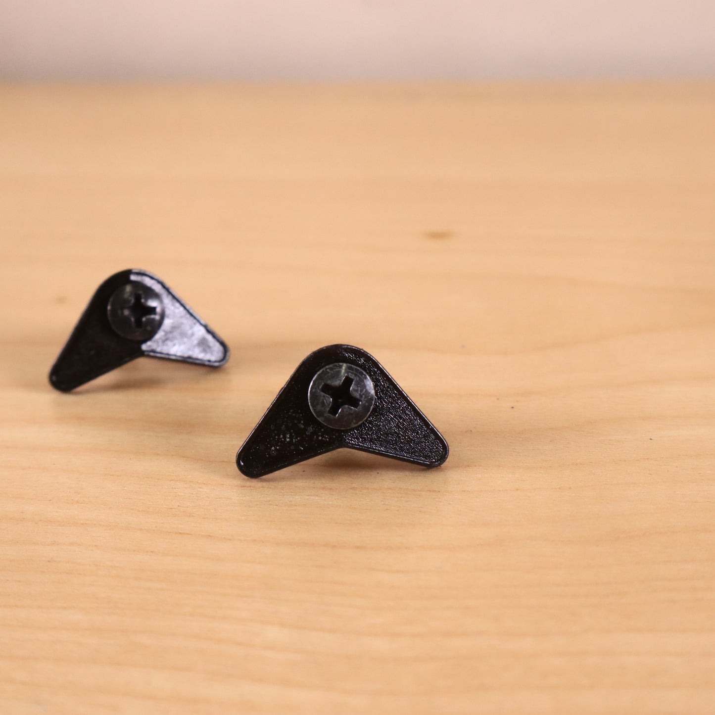 Vintage 1986 Ibanez Japan Roadstar II Boomerang V black strap buttons Pair (2)