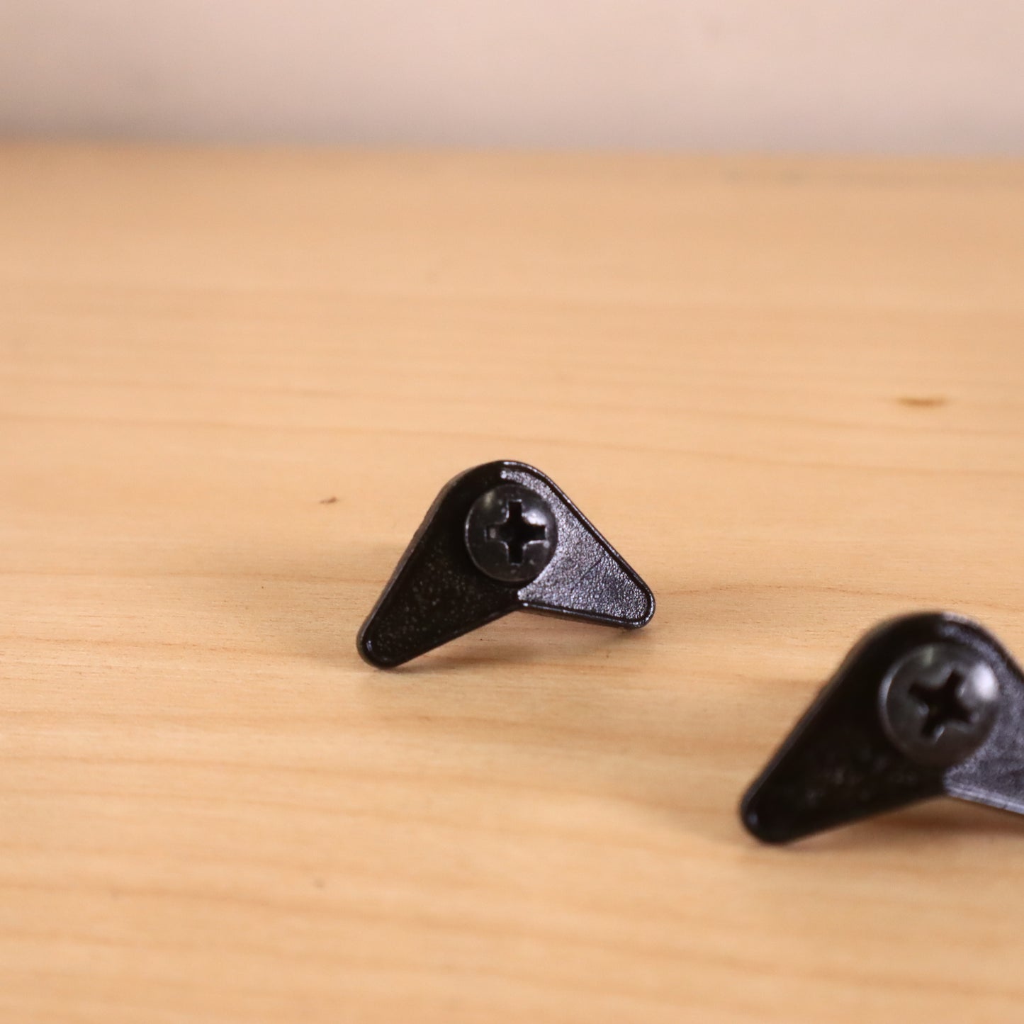 Vintage 1986 Ibanez Japan Roadstar II Boomerang V black strap buttons Pair (2)