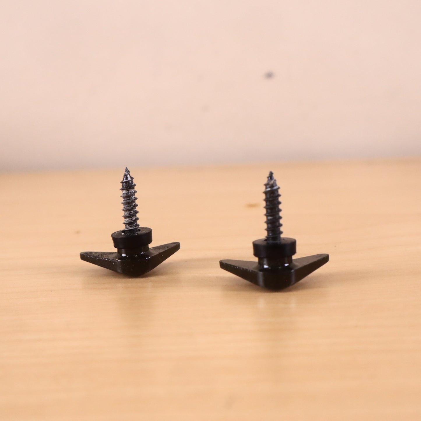 Vintage 1986 Ibanez Japan Roadstar II Boomerang V black strap buttons Pair (2)