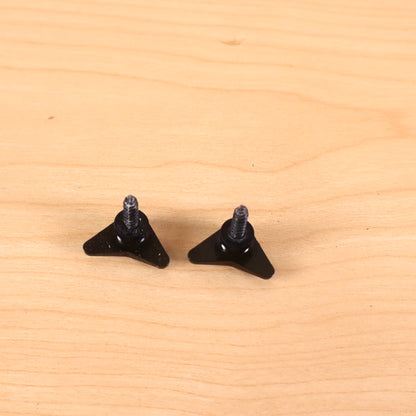 Vintage 1986 Ibanez Japan Roadstar II Boomerang V black strap buttons Pair (2)