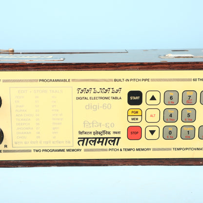 Vintage 1980s Radel Taalmala Digi-60 digital Electronic Tabla