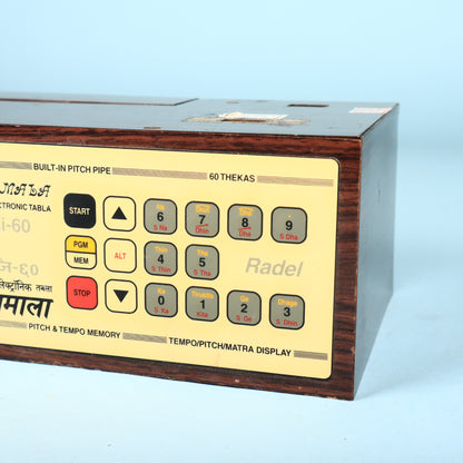 Vintage 1980s Radel Taalmala Digi-60 digital Electronic Tabla