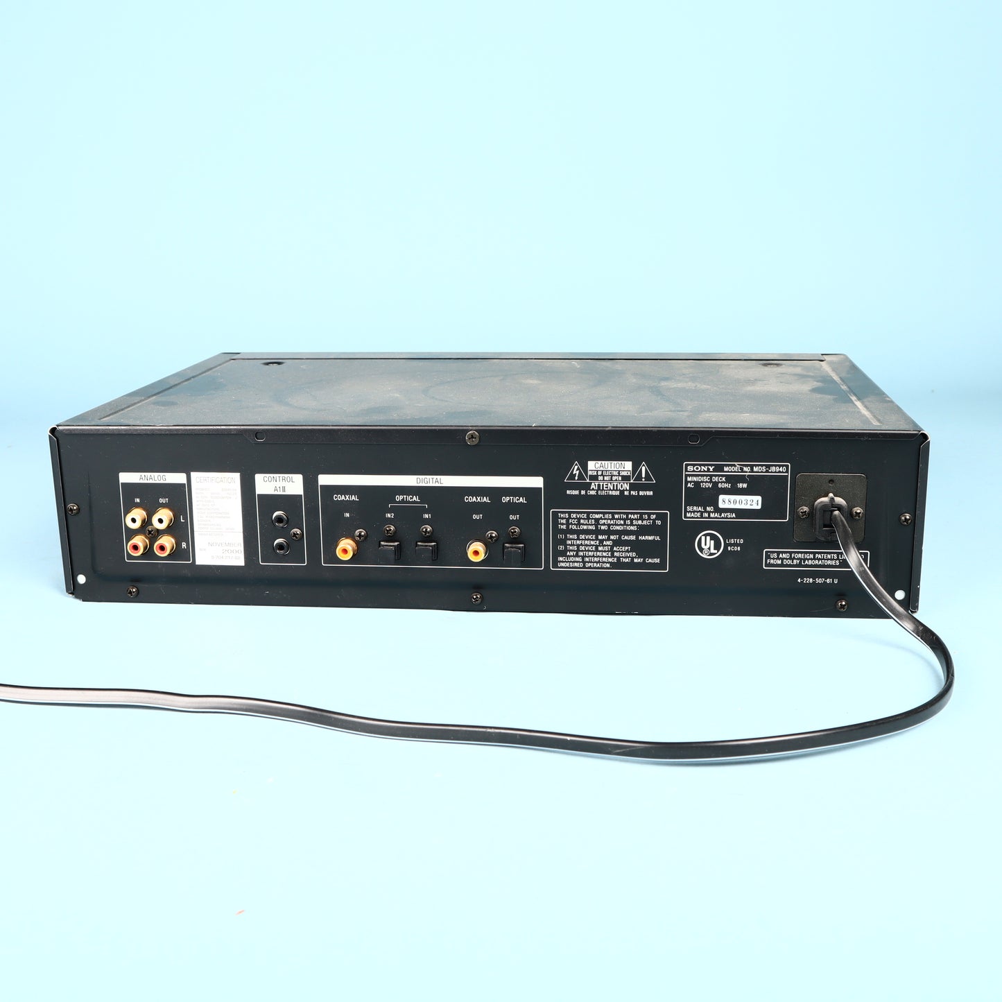 Sony MDS-JB940 MDLP Minidisc Deck Player