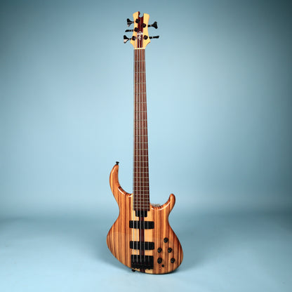 Tobias USA 5-String Bass Neck Through Guitar Zebrawood