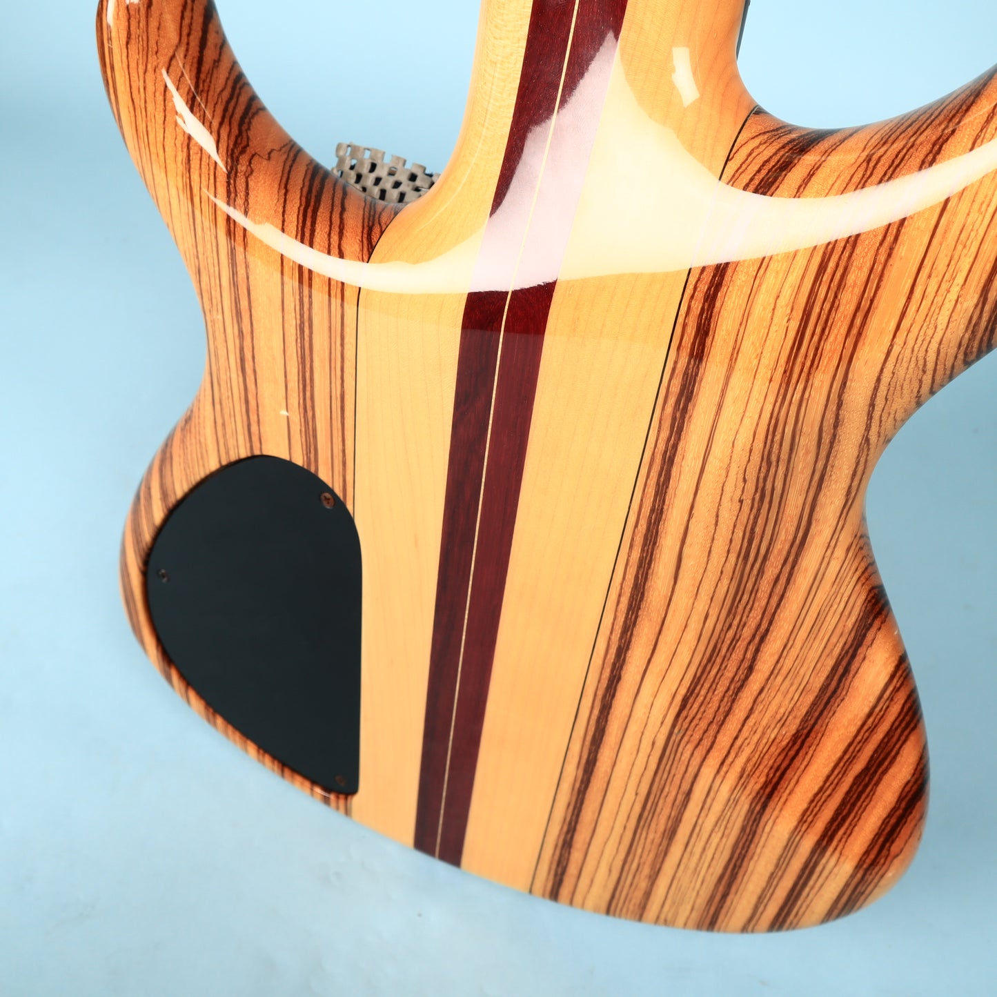 Tobias USA 5-String Bass Neck Through Guitar Zebrawood