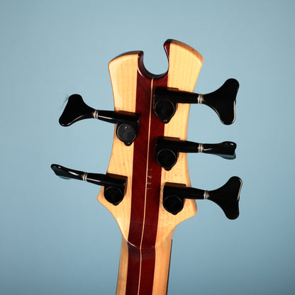 Tobias USA 5-String Bass Neck Through Guitar Zebrawood