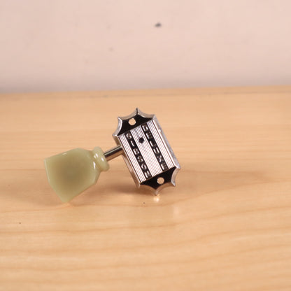 (1) Gibson Deluxe Guitar Tuning Peg Treble Side Chrome Tulip