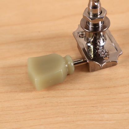 (1) Gibson Deluxe Guitar Tuning Peg Treble Side Chrome Tulip