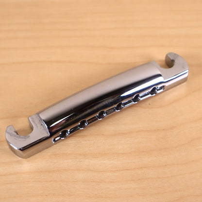 1970s Gibson Vintage Chrome Tailpiece Stop Bar Les Paul Custom SG ES