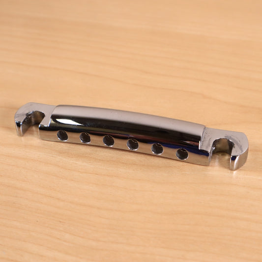 1970s Gibson Vintage Chrome Tailpiece Stop Bar Les Paul Custom SG ES