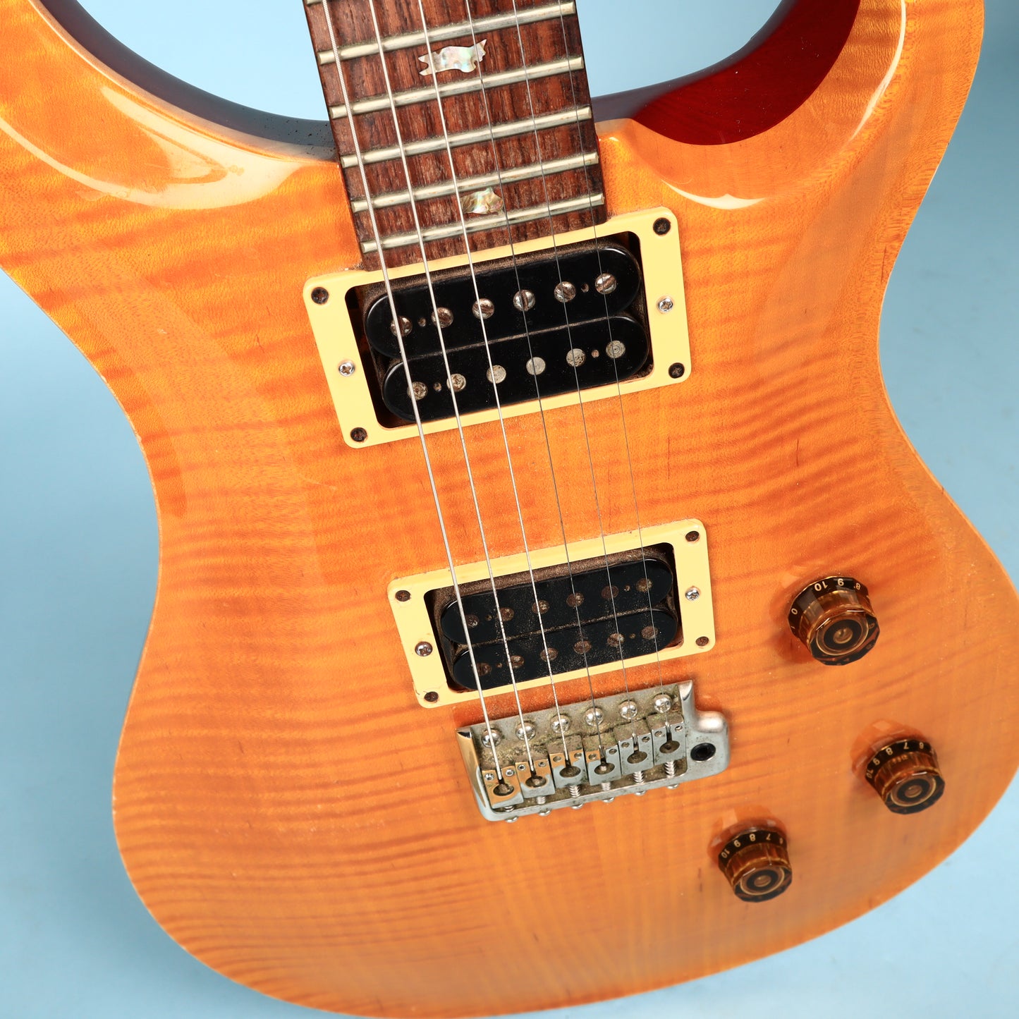 1997 Paul Reed Smith PRS Custom 24 10 Top Vintage Yellow Flame Top