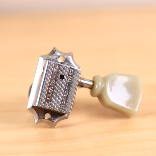 (1) Gibson Deluxe Guitar Tuner Bass Side Chrome