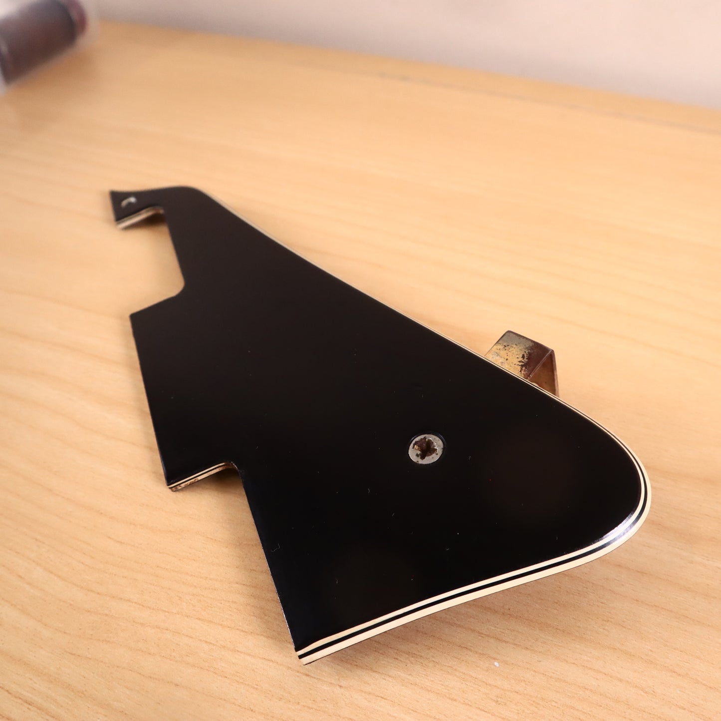 Vintage 1970's Gibson Les Paul Custom 5 Ply Pickguard c~1974 w/Bracket