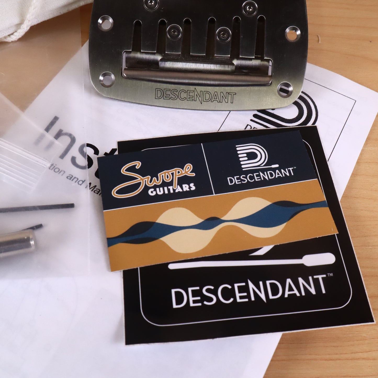 Swope Guitars Descendant Vibrato Left Handed Brushed Aluminum