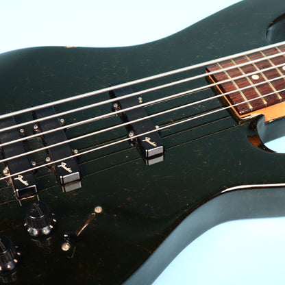 1991 Fender HM Bass Blackstone Black Fleck Finish V 5 String