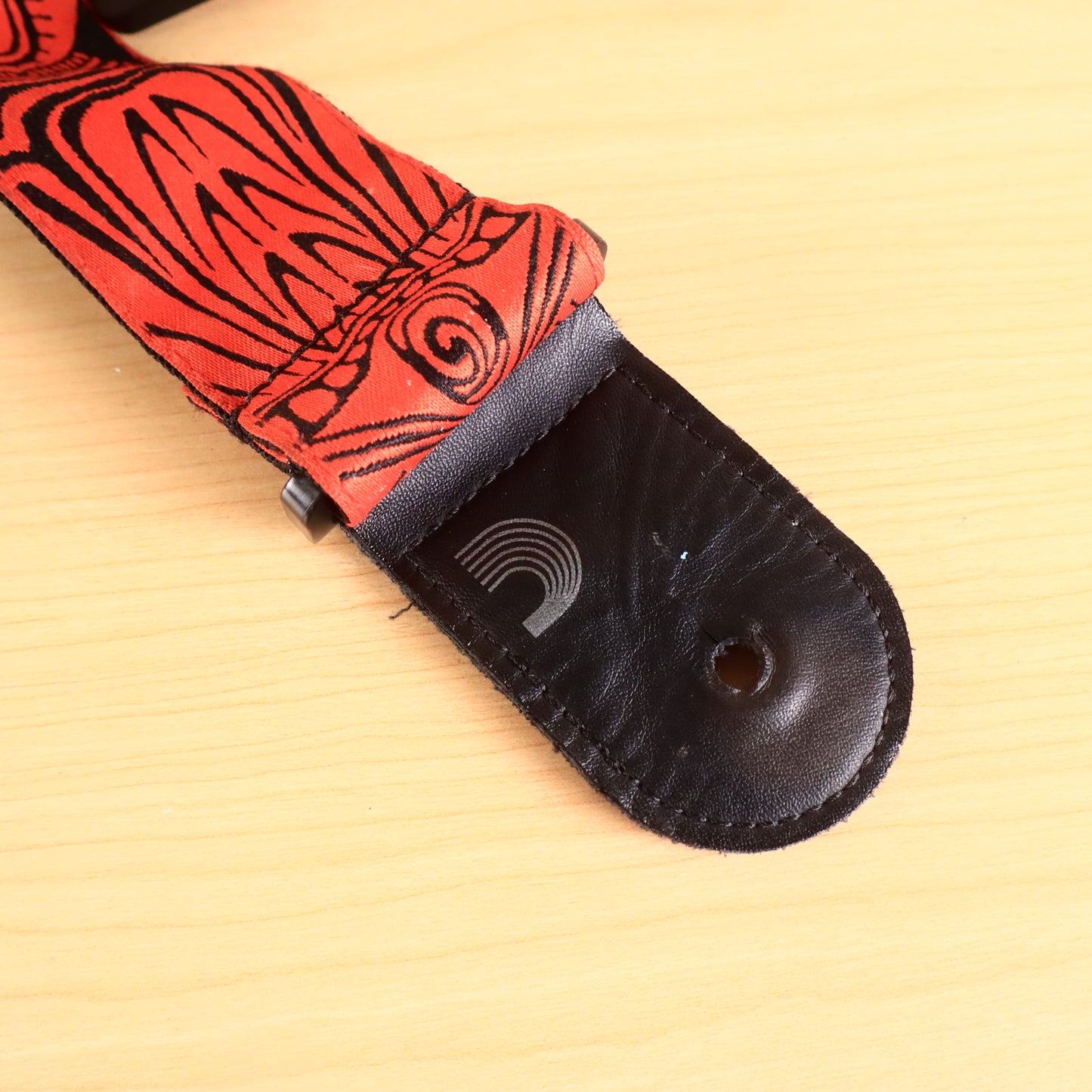 D’Addario T20W1423 Woven Guitar Strap, Tiki Mask, Red