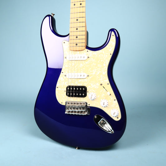 2000 Fender Stratocaster Mexico HSS Fat Strat Midnight Blue Purple