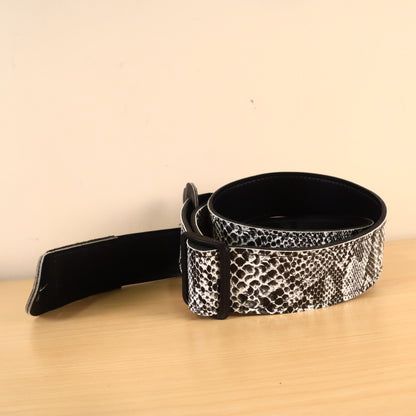 1980s RARE Doctor Song Snake Skin Guitar Strap Excellent Condition