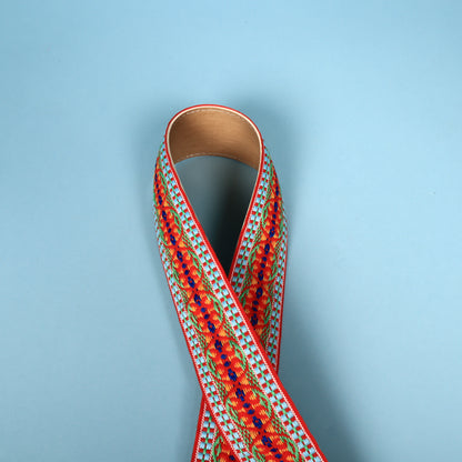 VINTAGE ACE 1960's HIPPIE BOHO Cobain Dylan Hootenanny GUITAR STRAP USA Woven