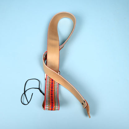 VINTAGE ACE 1960's HIPPIE BOHO Cobain Dylan Hootenanny GUITAR STRAP USA Woven