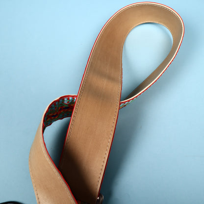 VINTAGE ACE 1960's HIPPIE BOHO Cobain Dylan Hootenanny GUITAR STRAP USA Woven